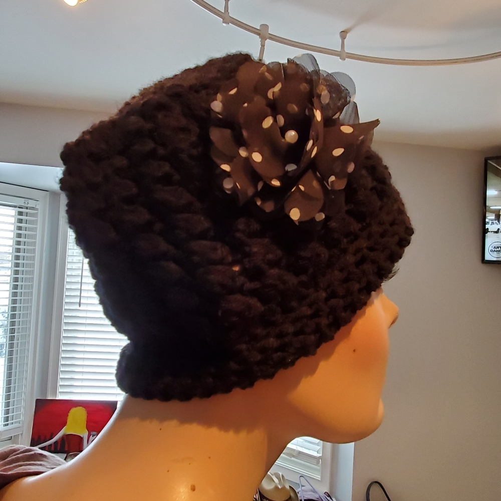 Knit beanie hat